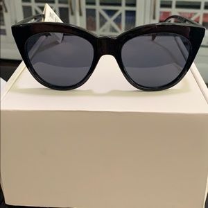 Le Specs Cat-Eye Half Moon Magic Sunglasses -NWT